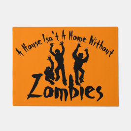 Zuhause mit Zombies Halloween Dekoration Fußmatte
