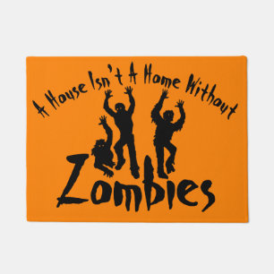 Zuhause mit Zombies Halloween Dekoration Fußmatte