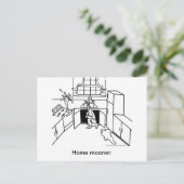 Zuhause-Moanship, Zuhause-Moaner. Postkarte (Stehend Vorderseite)