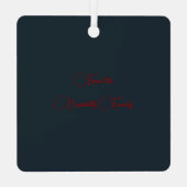 Zuhause Modern Original Scottish Tartan Ornament Aus Metall (Rückseite)