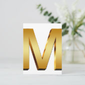 Zuhause Monogram Postkarte (Stehend Vorderseite)