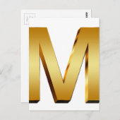 Zuhause Monogram Postkarte (Vorne/Hinten)