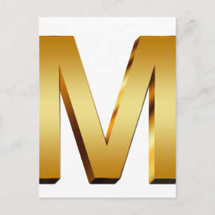 Zuhause Monogram Postkarte