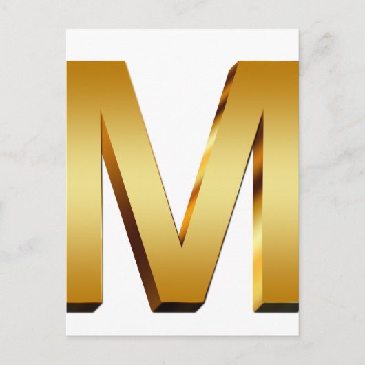 Zuhause Monogram Postkarte (Vorderseite)