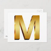 Zuhause Monogram Postkarte (Vorne/Hinten)