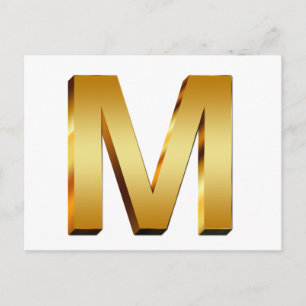 Zuhause Monogram Postkarte