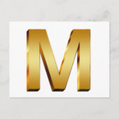 Zuhause Monogram Postkarte (Vorderseite)