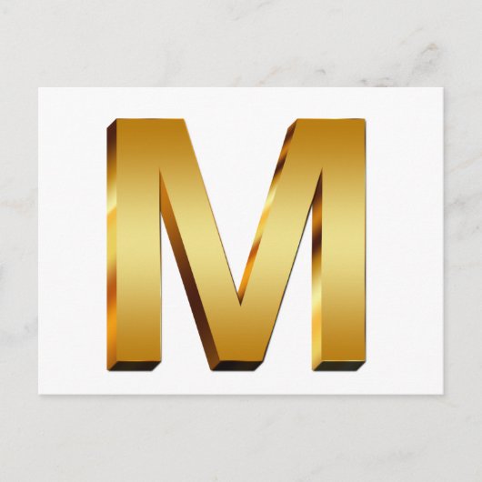 Zuhause Monogram Postkarte (Vorderseite)