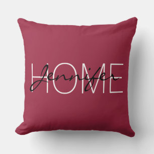 Zuhause-Monogramm für Big Dip o'ruby Kissen