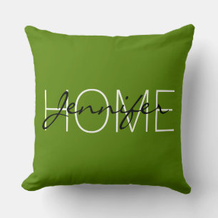 Zuhause-Monogramm Kissen