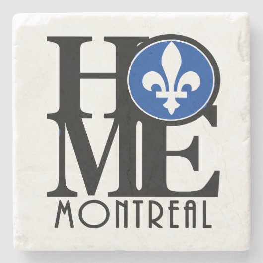 ZUHAUSE Montreal Steinuntersetzer (Vorderseite)