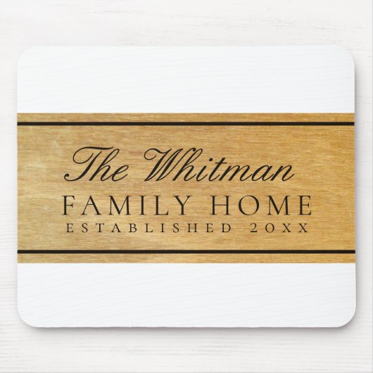 Zuhause Mousepad (Vorne)