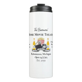 Zuhause Movie Theater Popcorn Clapperboard Film Thermosbecher