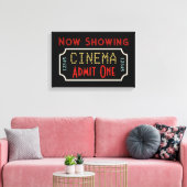Zuhause Movie Theater Ticket Ein perfektes Wochene Leinwanddruck (Insitu (Wohnzimmer))