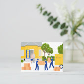 Zuhause Moving Service Visitenkarte (Stehend Vorderseite)
