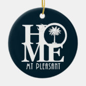 ZUHAUSE Mt Pleasant South Carolina Keramik Ornament (Vorne)