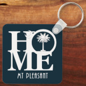 ZUHAUSE Mt Pleasant South Carolina Schlüsselanhänger (Rückseite)