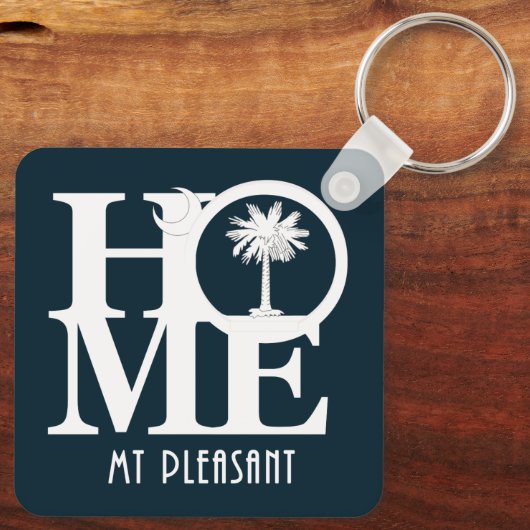 ZUHAUSE Mt Pleasant South Carolina Schlüsselanhänger (Rückseite)