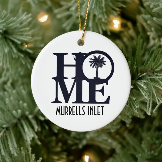 ZUHAUSE Murrells Inlet Keramik Ornament (Baum)