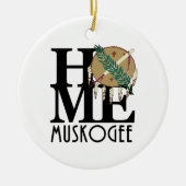 ZUHAUSE Muskogee Oklahaoma Keramik Ornament (Vorne)