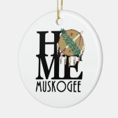 ZUHAUSE Muskogee Oklahaoma Keramik Ornament (Links)