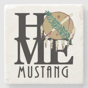 ZUHAUSE Mustang Oklahoma Steinuntersetzer