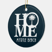 ZUHAUSE Myrtle Beach South Carolina Keramik Ornament (Links)