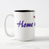 Zuhause n Wear Logo Zweifarbige Tasse (Links)