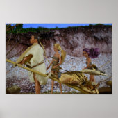 Zuhause nach der Jagd. Poster (Vorne)