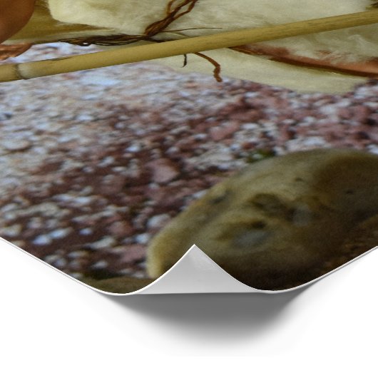 Zuhause nach der Jagd. Poster (Ecke)