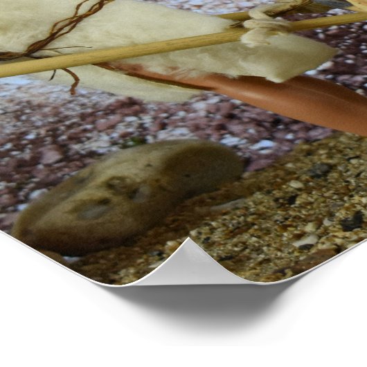 Zuhause nach der Jagd. Poster (Ecke)