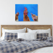 Zuhause nach Roost. Leinwand druck. (Insitu (Schlafzimmer))