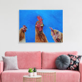 Zuhause nach Roost. Leinwand druck. (Insitu (Wohnzimmer))