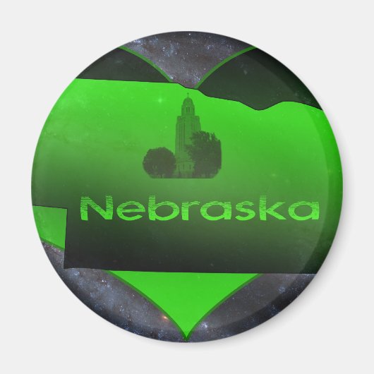 Zuhause Nebraska Magnet (Vorne)