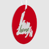 Zuhause Neufundland Weihnachtsschmuck Ornament (Vorderseite)