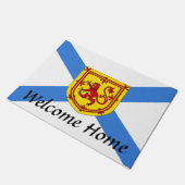 Zuhause Neuschottlands willkommene Fußmatte (Schrägansicht)