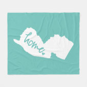Zuhause-New-Jersey Gewohnheits-Farbe Fleecedecke (Vorderseite (Horizontal))