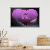 Zuhause New Jersey Poster (Küche)