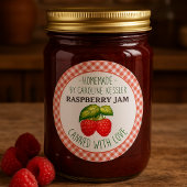 Zuhause "niedlich Country Farm" aus Raspberry Jam  Runder Aufkleber