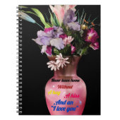 Zuhause niemals ohne Liebe Verlassen | Inspiration Notizblock (Vorderseite)