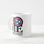 ZUHAUSE Nolensville TN 11oz Kaffeetasse (Vorderseite Links)