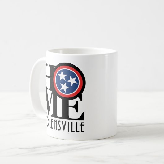 ZUHAUSE Nolensville TN 11oz Kaffeetasse (Vorderseite Links)