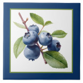 Zuhause-Obst-Heidelbeere für Unternehmen Fliese (Vorderseite)