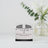 Zuhause- oder Garagendienste Quadratische Visitenkarte (Stehend Vorderseite)