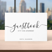 Zuhause oder Miete von White & Black Calligraphy V Gästebuch