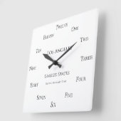 Zuhause oder Office für die personalisierte Stadt Quadratische Wanduhr (Winkel)