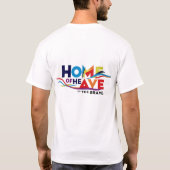 "Zuhause of the Brave - Patriotic T - Shirt" T-Shirt (Rückseite)