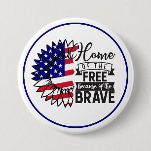 Zuhause of the Free: A Patriotic Bloom Button