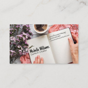 Zuhause Office-Arbeitsplatz Visitenkarte