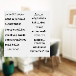 Zuhause Office-benutzerdefinierte Labels